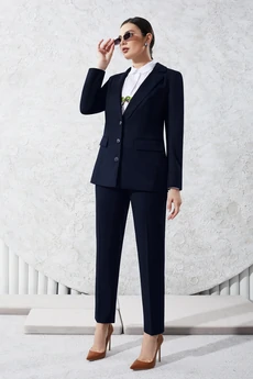 Костюм брючный 4584 синий Lissana
