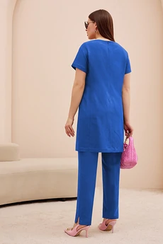 Костюм брючный 4741 синий Lissana