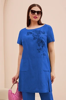 Костюм брючный 4741 синий Lissana