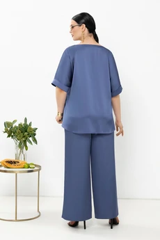 Костюм брючный 4903 синий лед Lissana