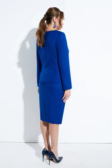 Костюм с юбкой 5049 сапфировый Lissana