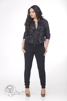 Бомбер 104 черный MALI