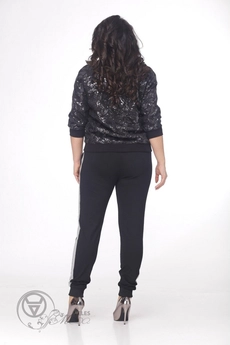 Бомбер 104 черный MALI