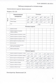 Брюки 321-132 серый MALI