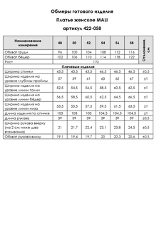 Платье 422-058 голубой MALI