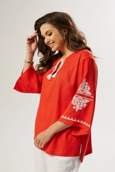 Блузка 623-019 красный MALI