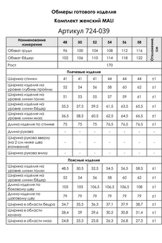 Костюм брючный 724-039 василек MALI