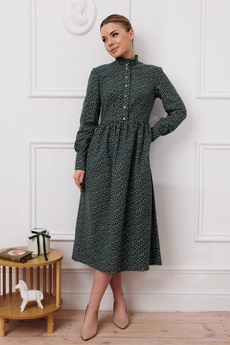 Платье 130 зеленый MARSHOP