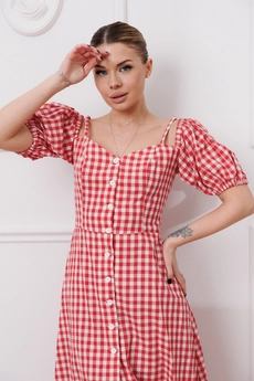 Платье 153 красный MARSHOP