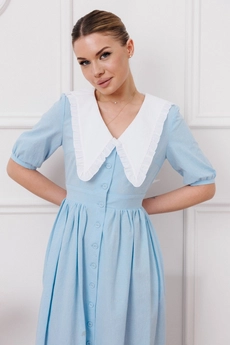 Платье 174 голубой MARSHOP