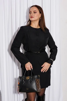 Костюм с юбкой 210 черный MARSHOP