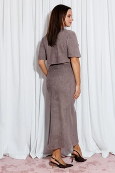 Костюм с юбкой 216 капучино MARSHOP