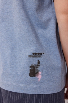 Футболка 2261 синий меланж MG Wear