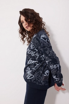 Джемпер 2242 синий MG Wear
