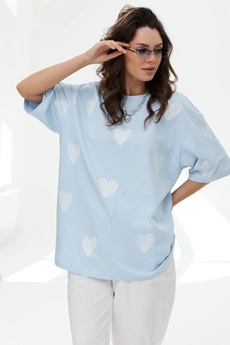 Футболка 2161 голубой MG Wear