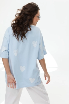 Футболка 2161 голубой MG Wear