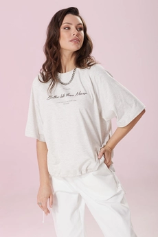 Футболка 2148 молочный меланж MG Wear