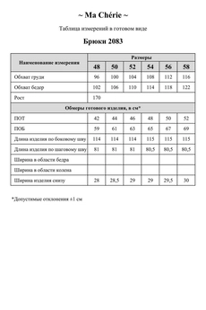 Брюки 2083 темно-синий Ma cherie