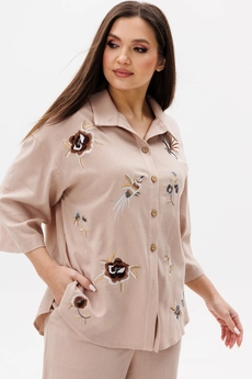 Костюм брючный 3140 бежевый Ma cherie