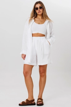 Костюм с шортами 3152 белый Ma cherie