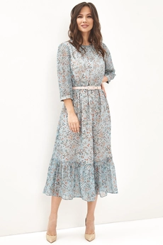 Костюм с платьем 1879 розовый+ голубой Магия Моды