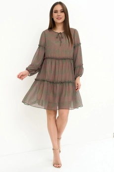 Платье  2248 розово-зеленый Магия Моды