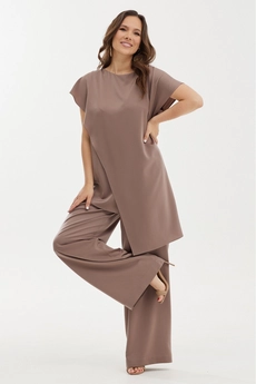 Костюм брючный 2453 какао Магия Моды