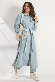Тренч 2538 небесный Магия Моды