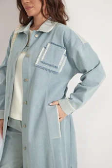 Тренч 2538 небесный Магия Моды