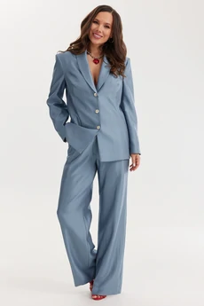 Костюм брючный 2659 сине-голубой Магия Моды