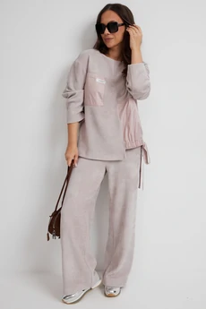 Костюм брючный 2687 розовый Магия Моды