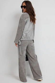 Костюм брючный 2687 серый Магия Моды