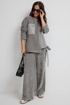 Костюм брючный 2687 серый Магия Моды