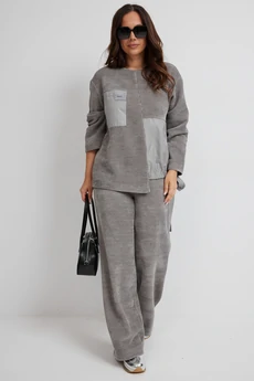 Костюм брючный 2687 серый Магия Моды