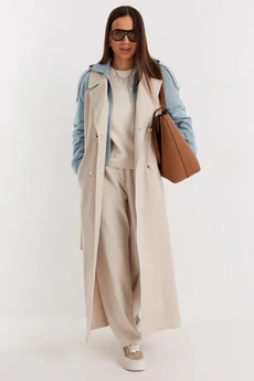 Тренч 2689 беж + шалфей Магия Моды
