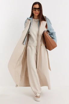 Тренч 2689 беж + шалфей Магия Моды