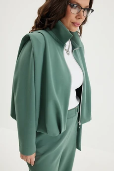 Костюм брючный 2694 зеленый Магия Моды