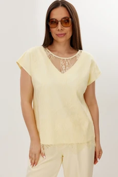 Костюм брючный 2709 желтый Магия Моды