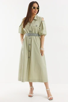 Платье 2710 зеленый Магия Моды