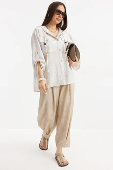 Костюм брючный 2716 беж Магия Моды