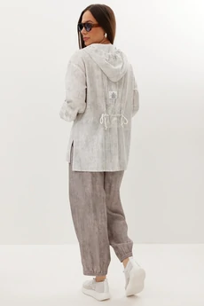 Костюм брючный 2716 серый Магия Моды