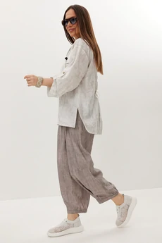 Костюм брючный 2716 серый Магия Моды