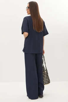 Костюм брючный 2718 синий Магия Моды