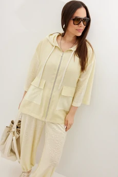 Костюм брючный 2722 желтый Магия Моды