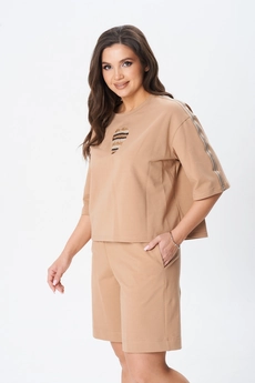 Костюм с шортами 2437 капучино MarSoLa