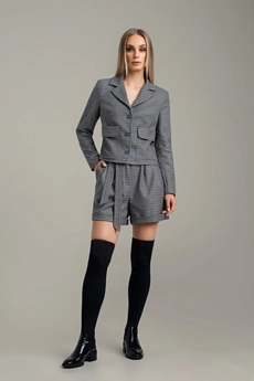 Костюм с шортами 443 гусиная лапка Marika