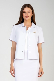 Костюм с юбкой 461 белый Marika