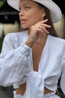 Костюм с шортами 0410 белый Melisa