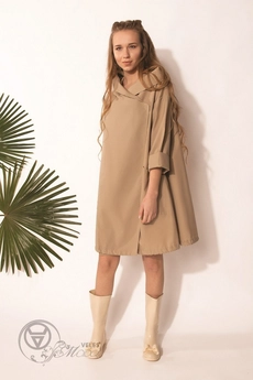 Плащ 107 песочный ID fashion