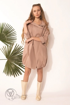 Плащ 107 пудра ID fashion